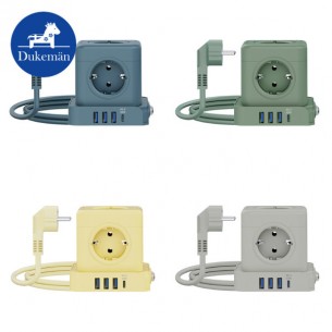 [듀크만] CUBE40 큐브 고속충전 멀티탭 MT04 (전선형 1.8m)